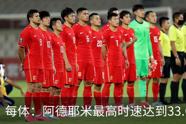 每体：阿德耶米最高时速达到33.6公里，全场冲刺多达39次